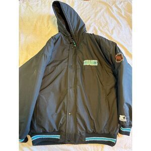 SJ Sharks Size Large Starter Jacket Zip Up Vintage San Jose NHL